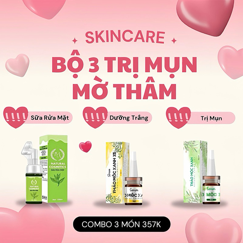 COMBO THẢO MỘC XANH Dưỡng Da