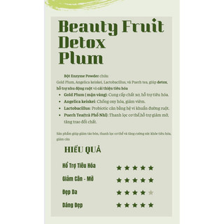 Mận Detox Japan combo 10h (Beauty Fruit - Detox Plum)