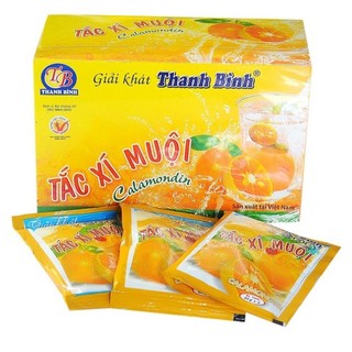 (TẮC HỘP GIẤY 900g / 18 gói) TẮC XÍ MUỘI GIẢI KHÁT THANH BÌNH Calamondin