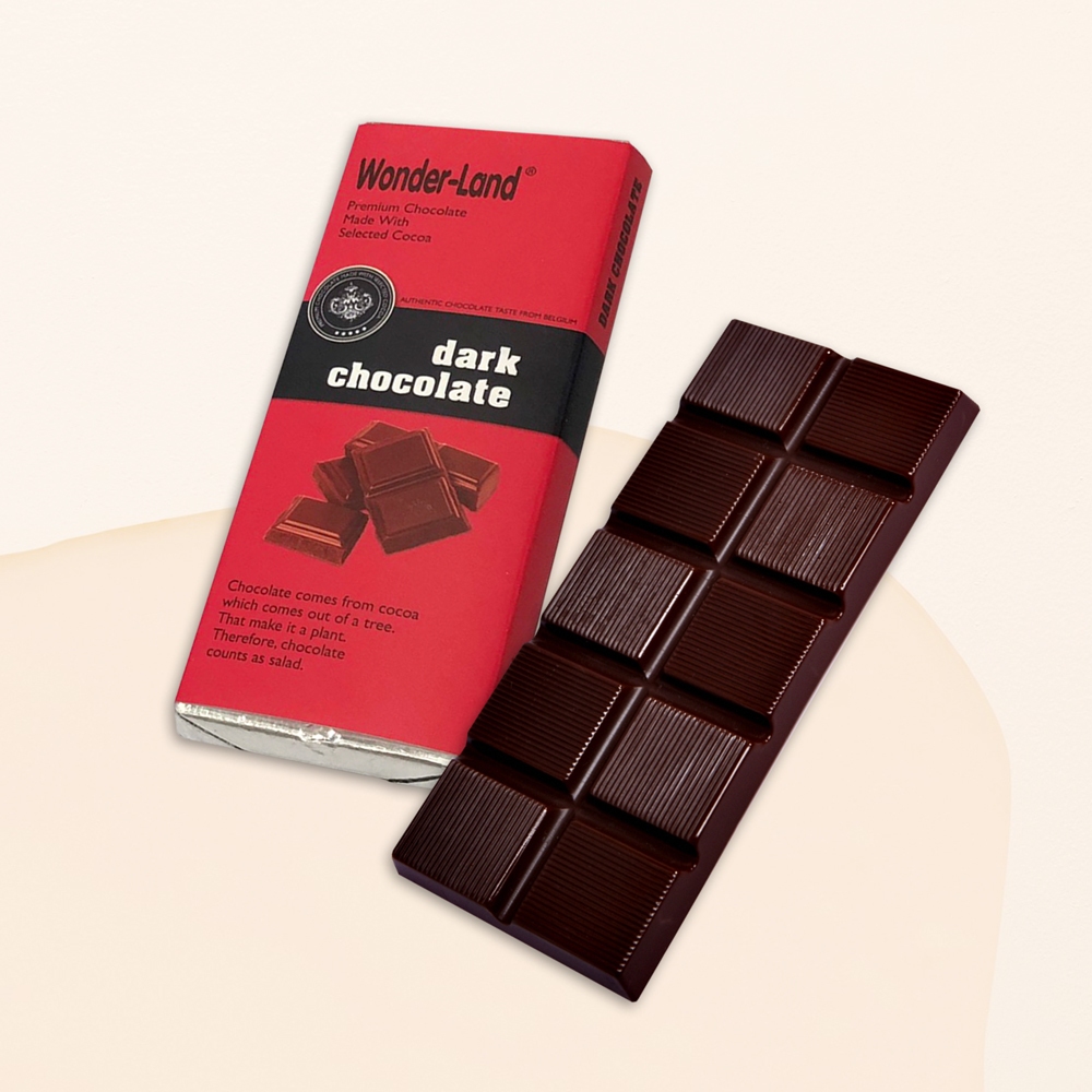 Set 2 Thanh Socola Đen 45g Wonder-land - Dark Chocolate Bar 45g Wonder-land