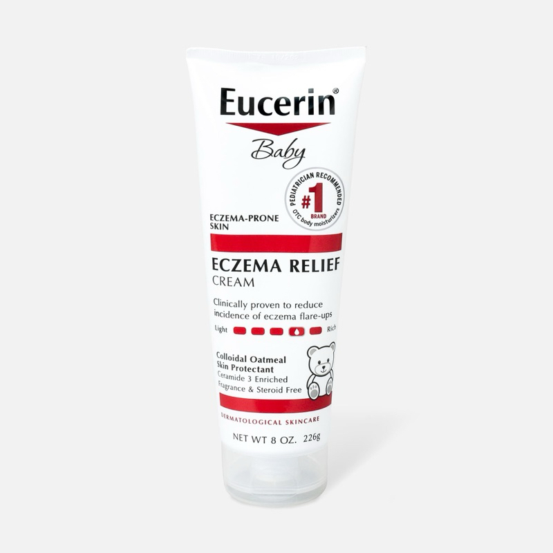 Kem dưỡng ẩm da cho trẻ nhỏ Eucerin Baby Eczema Relief Body Cream 226g mẫu mới cho bé từ 3 tháng tuổ