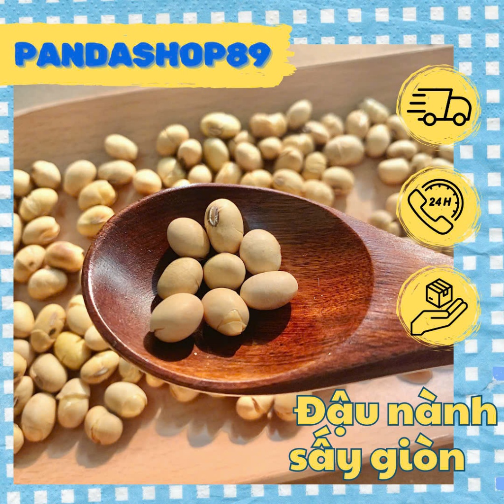 Đậu nành rang muối, đậu tương sấy giòn (500g)