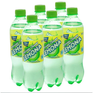  Lốc 6 Chai - Nước Khoáng Có Ga Vĩnh Hảo Lemona Vị Chanh 500ml 