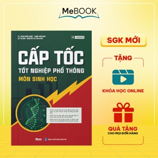 Sách Tổng ôn cấp tốc Sinh học luyện thi Tốt nghiệp phổ thông, Đánh giá năng lực 2025 | Me Book