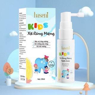 Xịt Chống Sâu Răng Haseni 30ml Giảm Hôi Miệng Xịt Chống Sâu Răng Cho Bé.Xịt Thơm Miệng Cho Bé