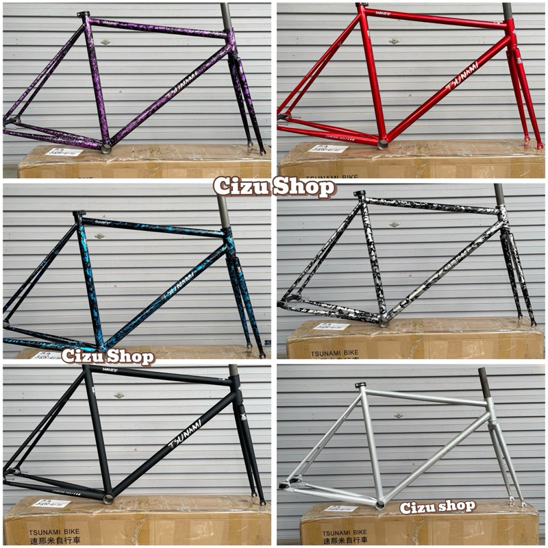 Khung xe Fixed Gear Tsunami 4130 chính hãng, có sẵn giá tốt