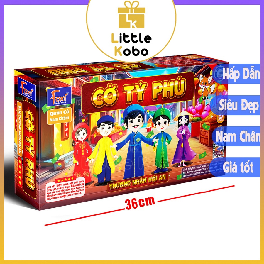 [Foxi] Cờ Tỷ Phú Nam Châm Thương Nhân Hội An Foxi Size Lớn Đồ Chơi Trí Tuệ Trẻ Em