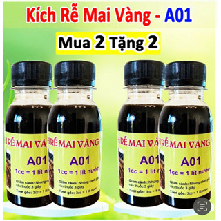 Mua 2 Tặng 2 Kích rễ mai vàng A01 dùng giâm chiết cành tưới gốc ươm phôi, Phân bón kích rễ phù hợp mọi loại cây
