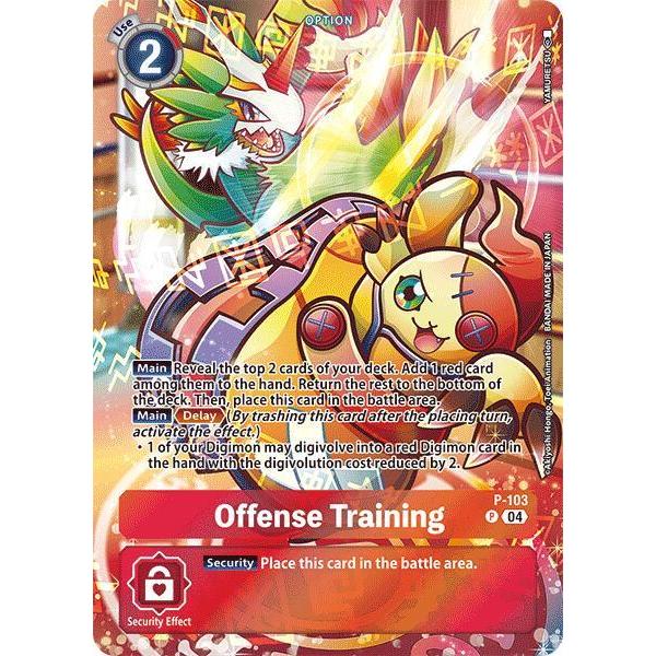 Thẻ Bài Digimon Mã P-103 - Offense Training (Starter Deck 19 Exclusive) - Option - Promo
