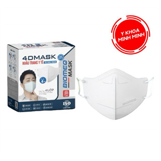 ✅ Khẩu Trang 4D Biomeq 4 Lớp | HỘP 20 CÁI