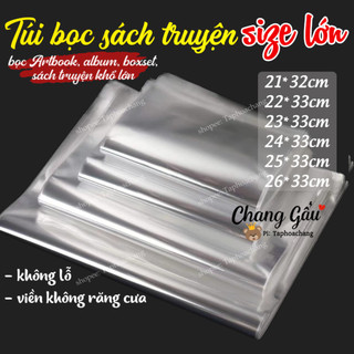  Túi dán bọc sách truyện artbook boxset size lớn - Túi bọc artbook album sách truyện lớn - Túi dán miệng lớn 