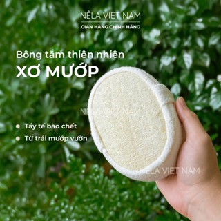 Bông Tắm Xơ Mướp  Nếp Làng Việt Nam Tẩy Tế Bào Chết Giảm Mụn Lưng Dùng Cọ Lưng Tắm Chà Lưng Dài