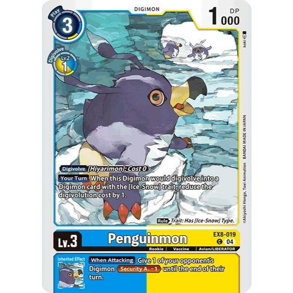 Thẻ Bài Digimon Mã EX8-019 - Penguinmon - Digimon - Common