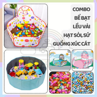 Combo Chơi Xúc Cát, Xúc Hạt, Chơi Bóng tại nhà cho bé
