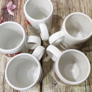Combo 2 ly sứ minh long uống bia 0.5L - ly sứ minh long 0.5L logo bia 333