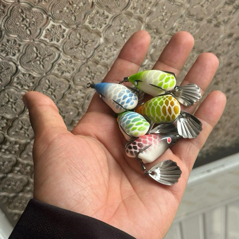 nhái hơi f35 độ lưỡi gamakatsu và lưỡi độ gamakatsu dành cho nhái hơi 3,5cm chì đúc lẻ 9g 12gful phụ