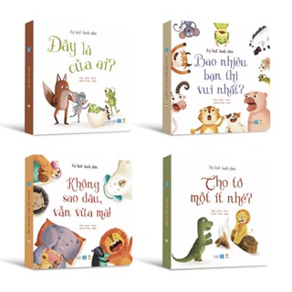 Sách - Bộ Kỷ luật hạnh phúc 4 cuốn Bồi cứng - Cho bé từ 1 tuổi - Truyện kể hóm hình, đáng yêu ươm mầm đức tính tốt đẹp