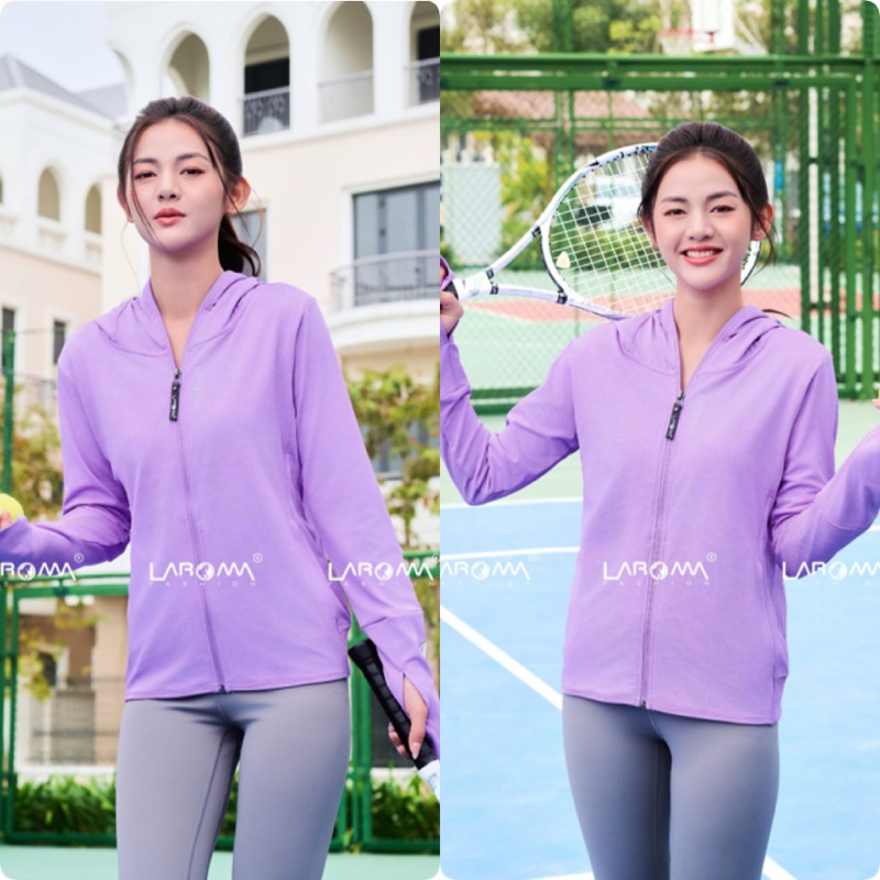 (2 Lớp) Áo chống nắng NỮ Laroma UPF50+ vải DỆT cool air | thông hơi | vải thơm | BigBuy360 - bigbuy360.vn