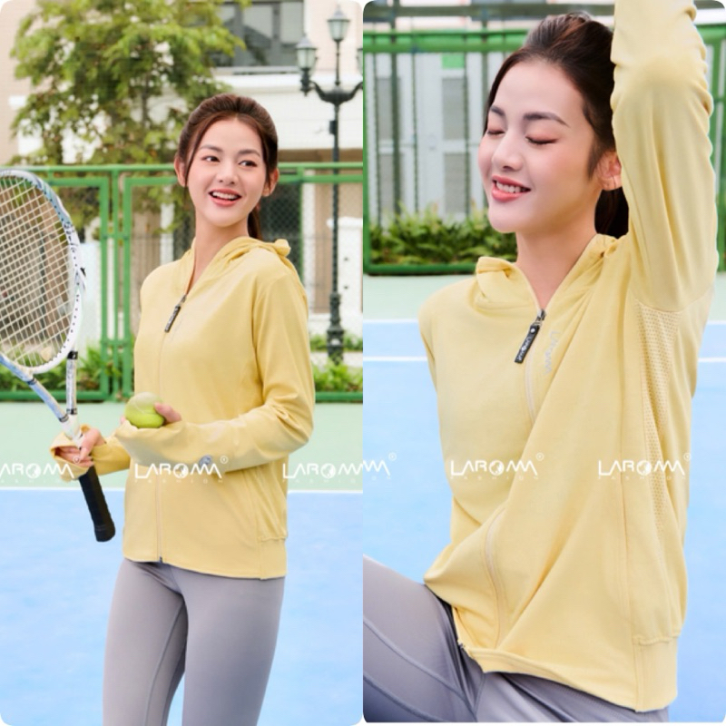 (2 Lớp) Áo chống nắng NỮ Laroma UPF50+ vải DỆT cool air | thông hơi | vải thơm | BigBuy360 - bigbuy360.vn