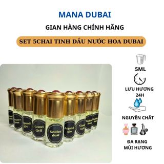 Tinh dầu dubai nước hoa nam nữ dạng lăn 3ml tinh dầu nguyên chất đa rạng mùi hương thơm lâu 24h