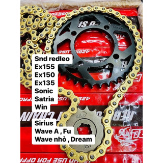  Nhông sên dĩa NSD Redleo cho các dòng xe Exciter 150 Exicter 155 Winner X WINNER SONIC Raider Wave Dream 