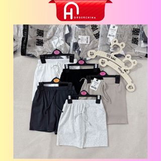 Set 5 quần zip bé trai tone màu đen ghi xám dày dặn không bai xù dễ mix đồ - HNOrderChina