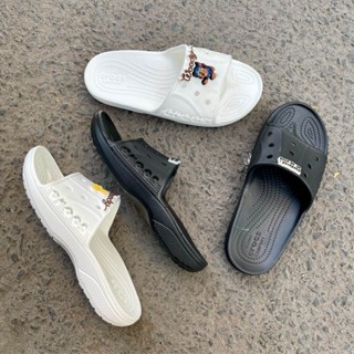 [Còn size 38-41-42 màu trắng và nâu] Dép crocs baya flip flop chính hãng có lỗi cắt trên thân dép, có sticker che lỗi