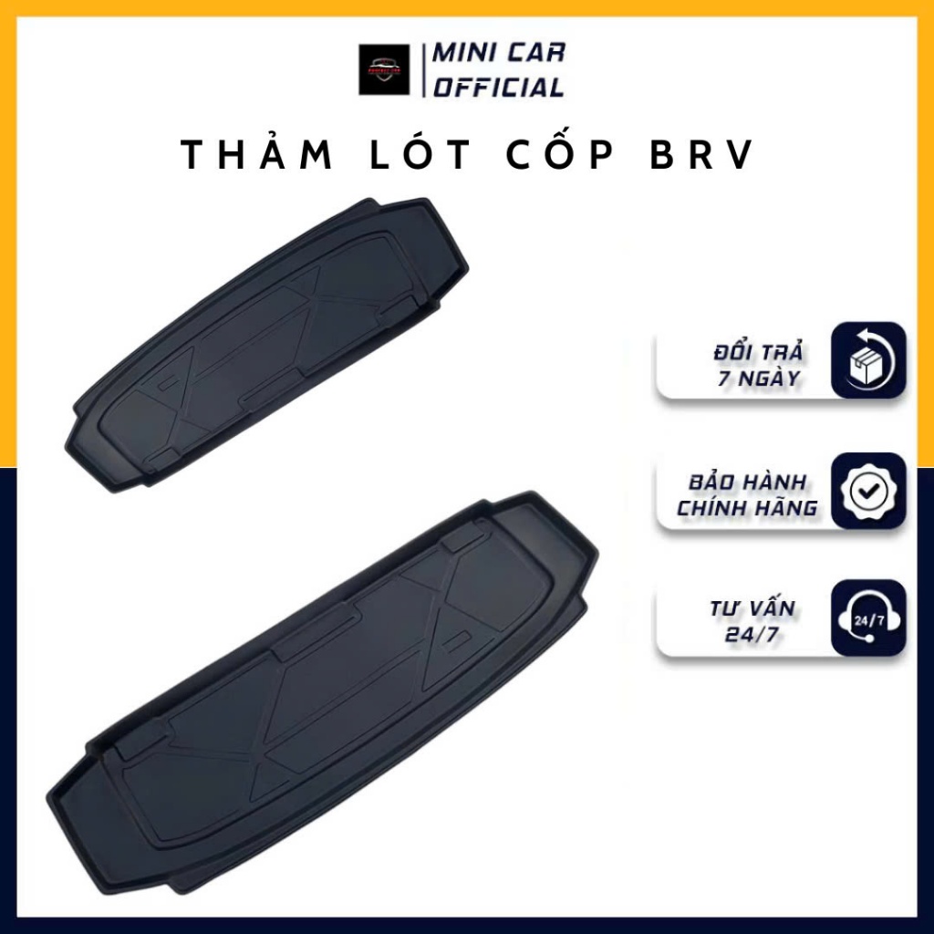 Lót Cốp BRV Minicar VN - Thảm Lót Cốp Honda BRV 2023 nhựa TPE cao cấp