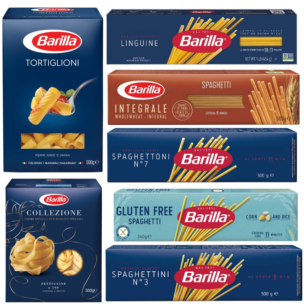Mì Ý nhập khẩu Barilla + các loại mì Ý khác Barilla
