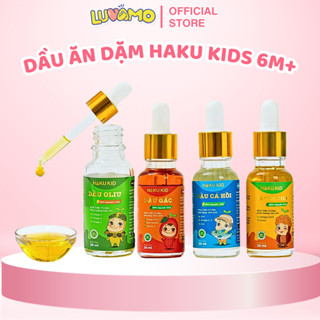 Dầu ăn dặm cho bé từ 6 tháng Hakukid, dầu ăn cho bé ăn dặm nguyên chất tăng chiều cao, bổ não Luvamo