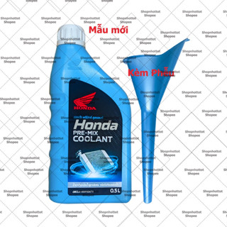 Nước làm mát động cơ xe máy Honda Coolant Pre Mix 500ml ( 0.5L ) ( Thailand) + Kèm phễu  - Shopnhottot