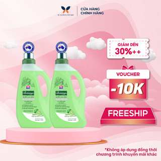 Bộ 2 Chai Nước Lau Sàn 365 Max Botany Tinh Dầu Sả Chanh 1.25L làm sạch bóng sàn nhà, ngăn côn trùng, an toàn cho da bé