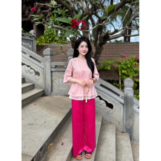 Set bộ pháp phục lụa mới xinh lắm nha