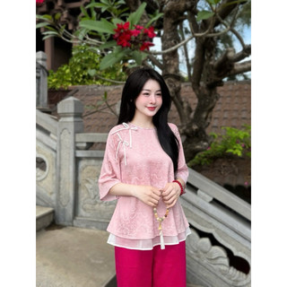 Set bộ pháp phục lụa mới xinh lắm nha