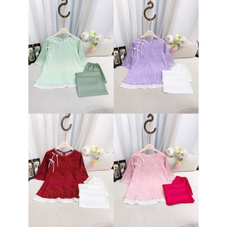 Set bộ pháp phục lụa mới xinh lắm nha
