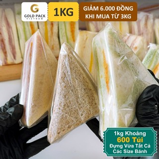 1kg Túi Đựng Bánh Sandwich Tam Giác Khoảng 600 Túi Siêu Tiết Kiệm [Gold Pack Việt Nam]
