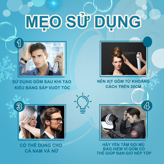 Combo 5 Chai Gôm Xịt Tóc KALANXUAN 420ML – Giữ Nếp Siêu Cứng, Nhanh Khô, Không Bết Tóc, Tạo Kiểu Nam Nữ