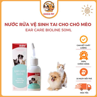 Nước Rửa Vệ sinh Tai Cho Chó Mèo Ear Care Bioline 50ml