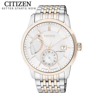 Đồng hồ nam citizen automatic dây thép không gỉ nb3004-55a - mặt trắng