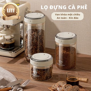 Lọ đựng cà phê chân không,Hũ đựng cà phê,Lọ thực phẩm chân không 1100ml/1700ml