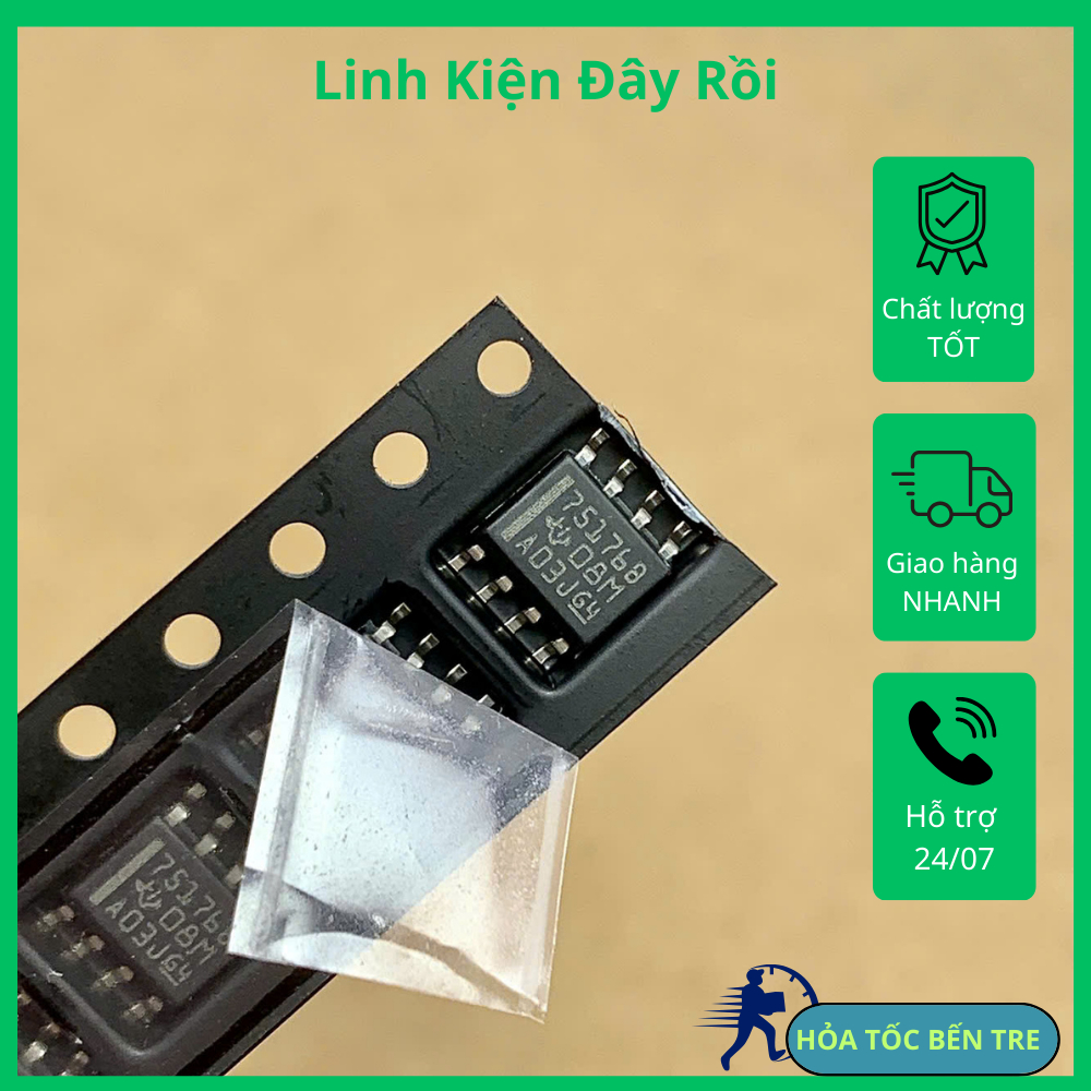 4 cái SN75176BDR SN75176BR SN75176B SN75176 75176B RS422/RS485 SOP-8 chính hãng