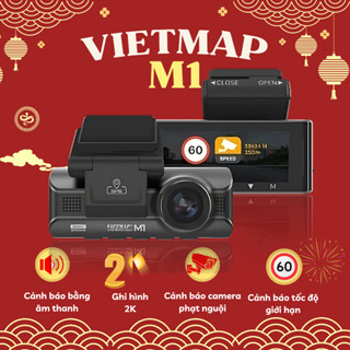CAMERA HÀNH TRÌNH VIETMAP SPEED MAP M1, TRƯỚC SAU 2K, CẢNH BÁO GIAO THÔNG, CAM PHẠT NGUỘI