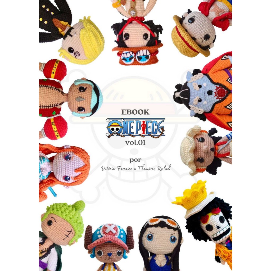 Chart hướng dẫn móc len full bộ búp bê One Piece cỡ to (khoảng 25cm)