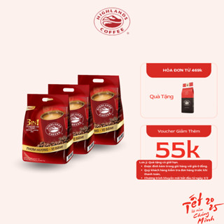COMBO 3 TÚI CÀ PHÊ HOÀ TAN HIGHLANDS COFFEE 3IN1 - (50 GÓI x 3)