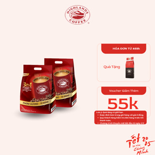 COMBO 2 CÀ PHÊ HOÀ TAN HIGHLANDS COFFEE 3IN1 - 50 GÓI