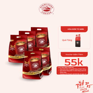 COMBO 5 TÚI - CÀ PHÊ HOÀ TAN HIGHLANDS COFFEE - 50 GÓI