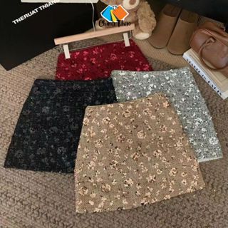 Chân váy nữ chữ A kim sa lấp lánh BIGSIZE kèm quần trong