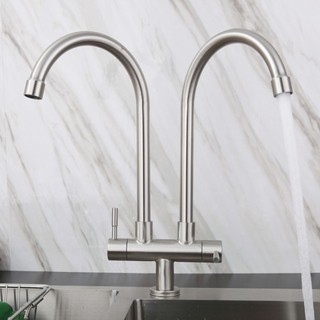 Vòi rửa chén Vòi rửa bát đôi inox 304 dùng nước lạnh