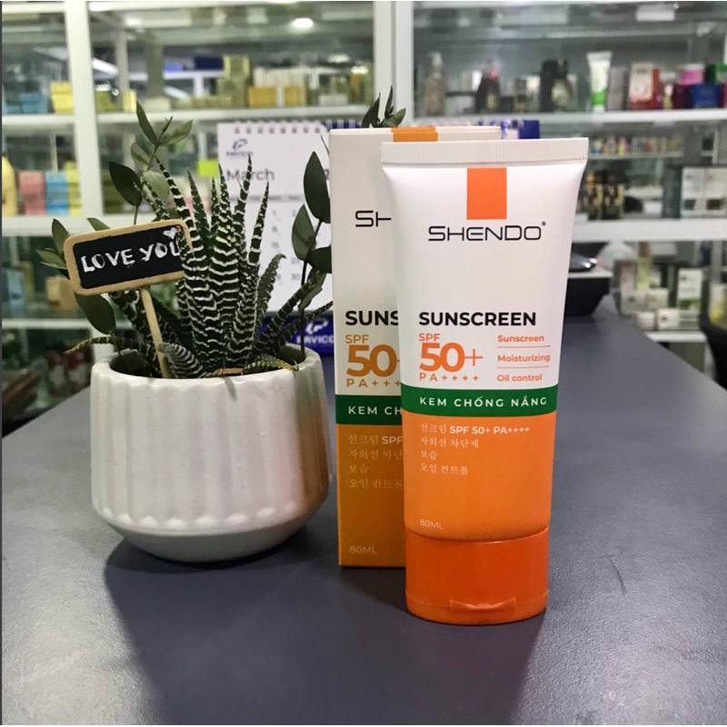 Kem chống nắng Shendo sunscreen spf50+ Pa++++ 80ml