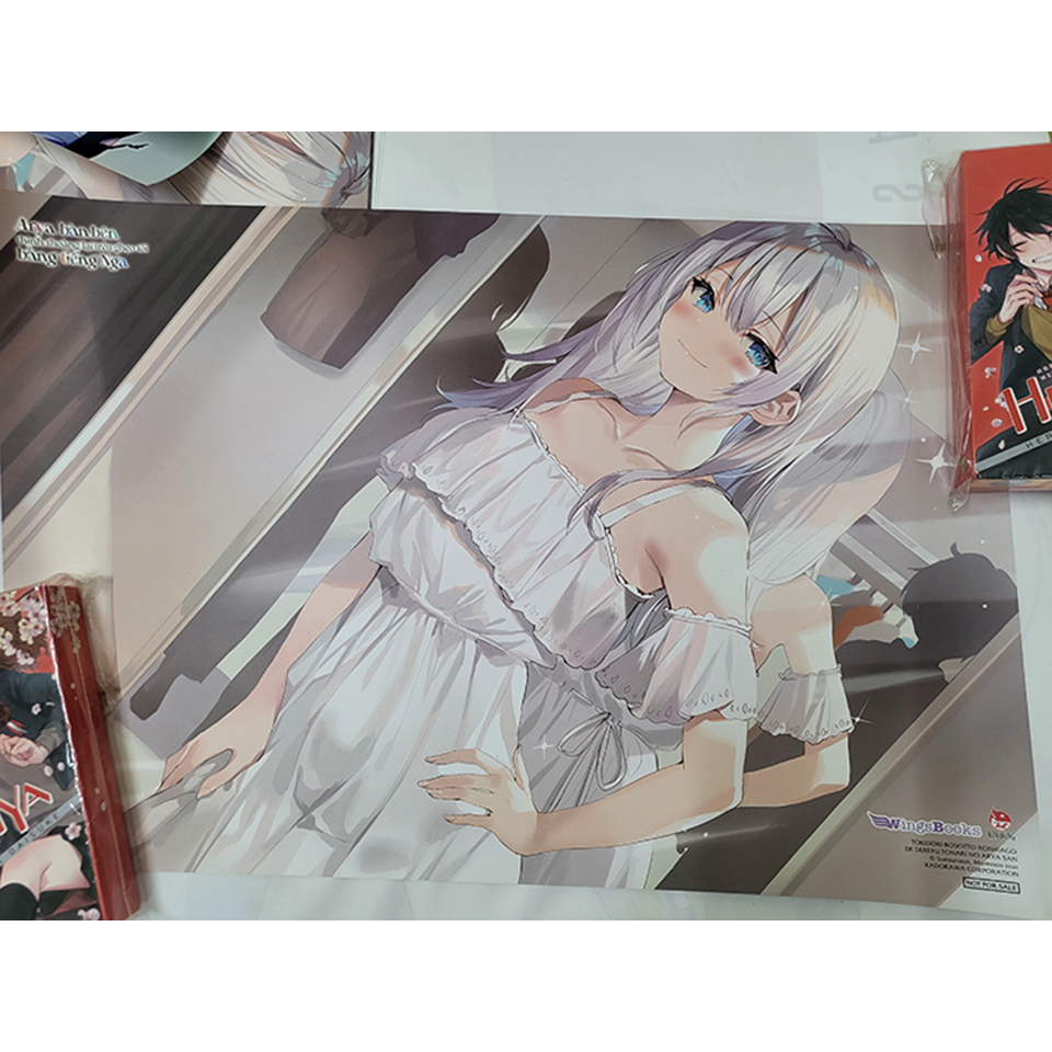 poster mua sớm light novel wingsbook Arya , Thiên sứ nhà bên , hội chứng tuổi thanh xuân v.v